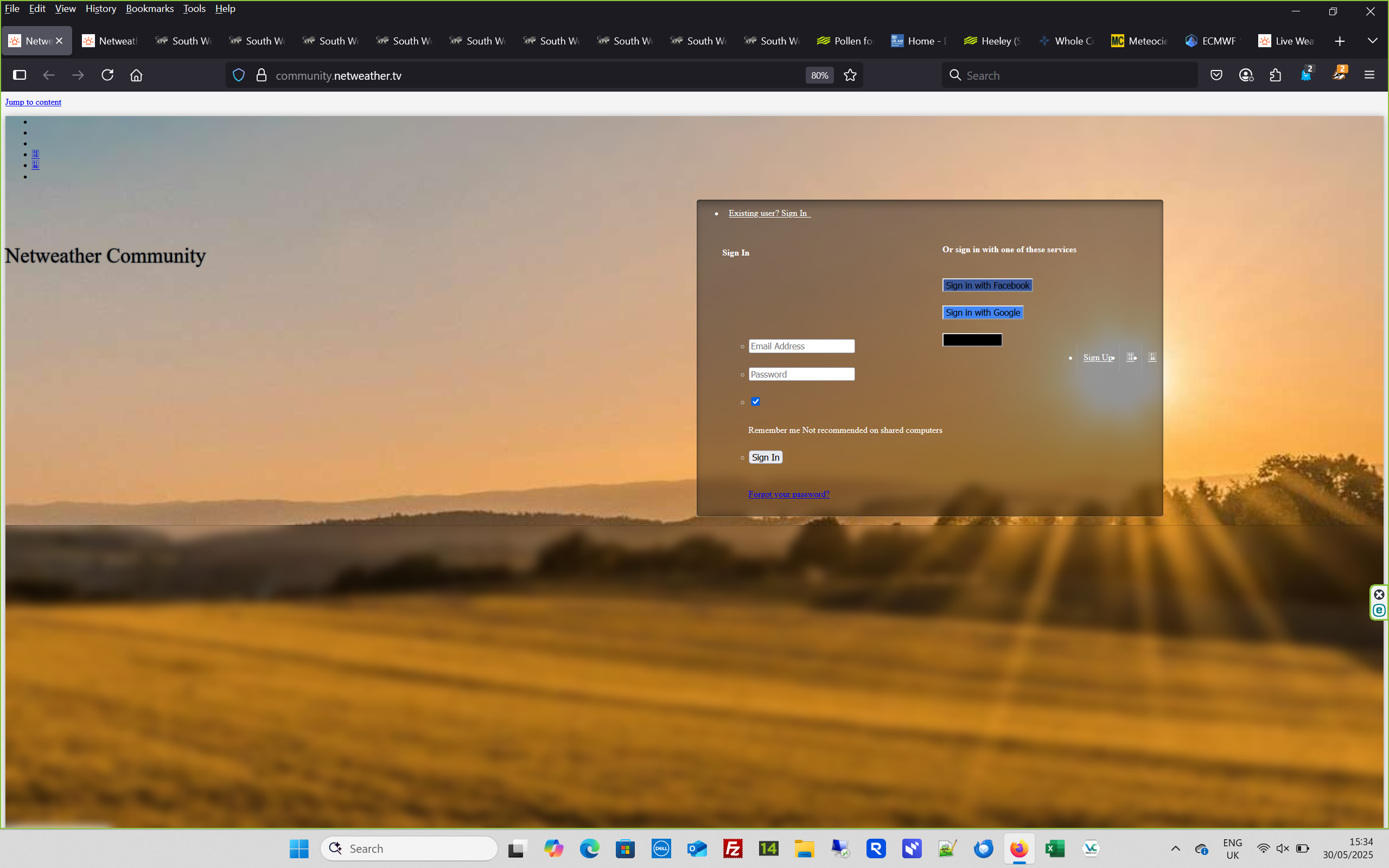 Nice Loop Log In Nice new login in page - Help, support and feedback - Netweather ...